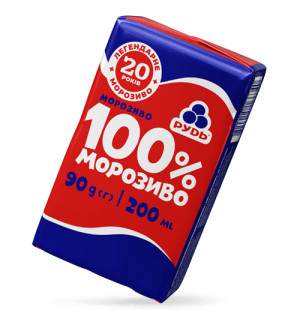 Брикет "100% МОРОЗИВО"