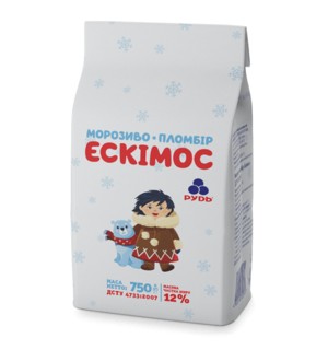 Морозиво в папер.пакеті "Ескімос " 750г