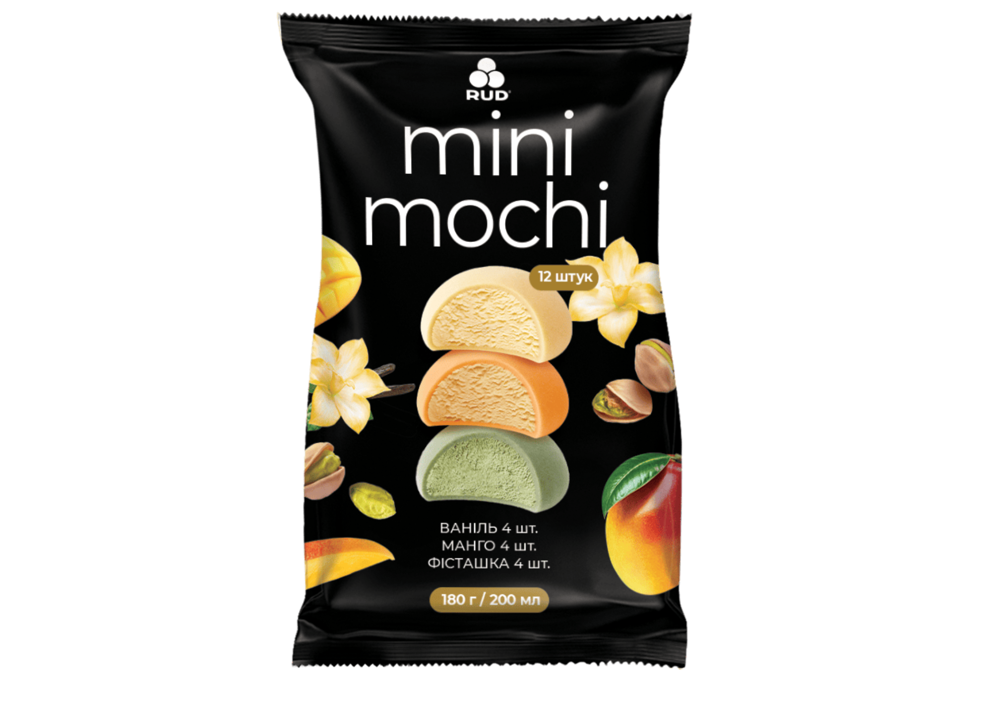 "MINI MOCHI" Манго, фісташка, ваніль