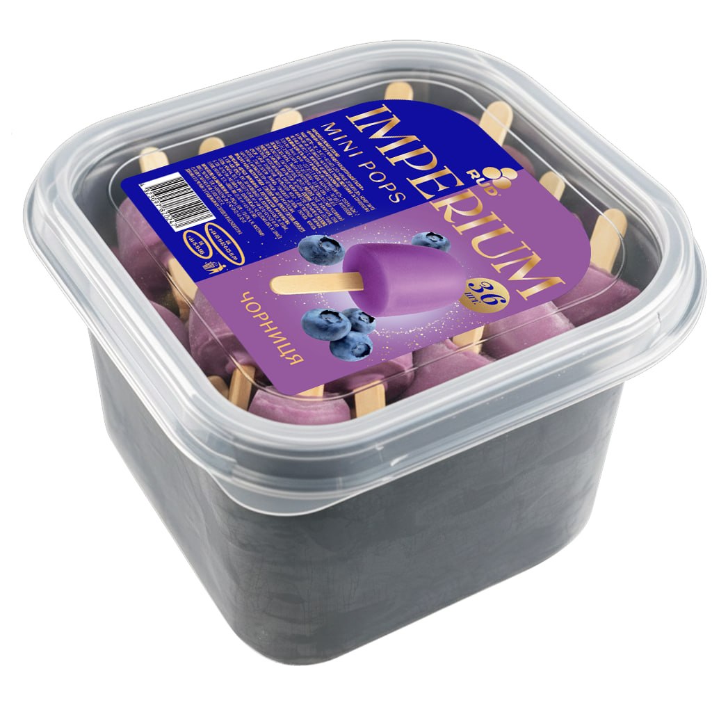Лоток "Imperium mini pops" Чорниця у конд. глазурі