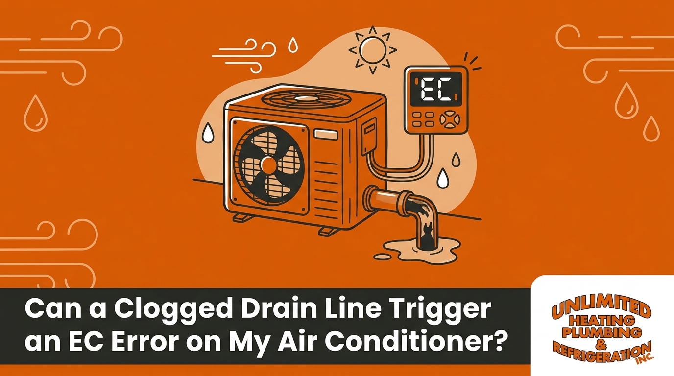 Can a Clogged Drain Line Trigger an EC Error on My Air Conditioner?