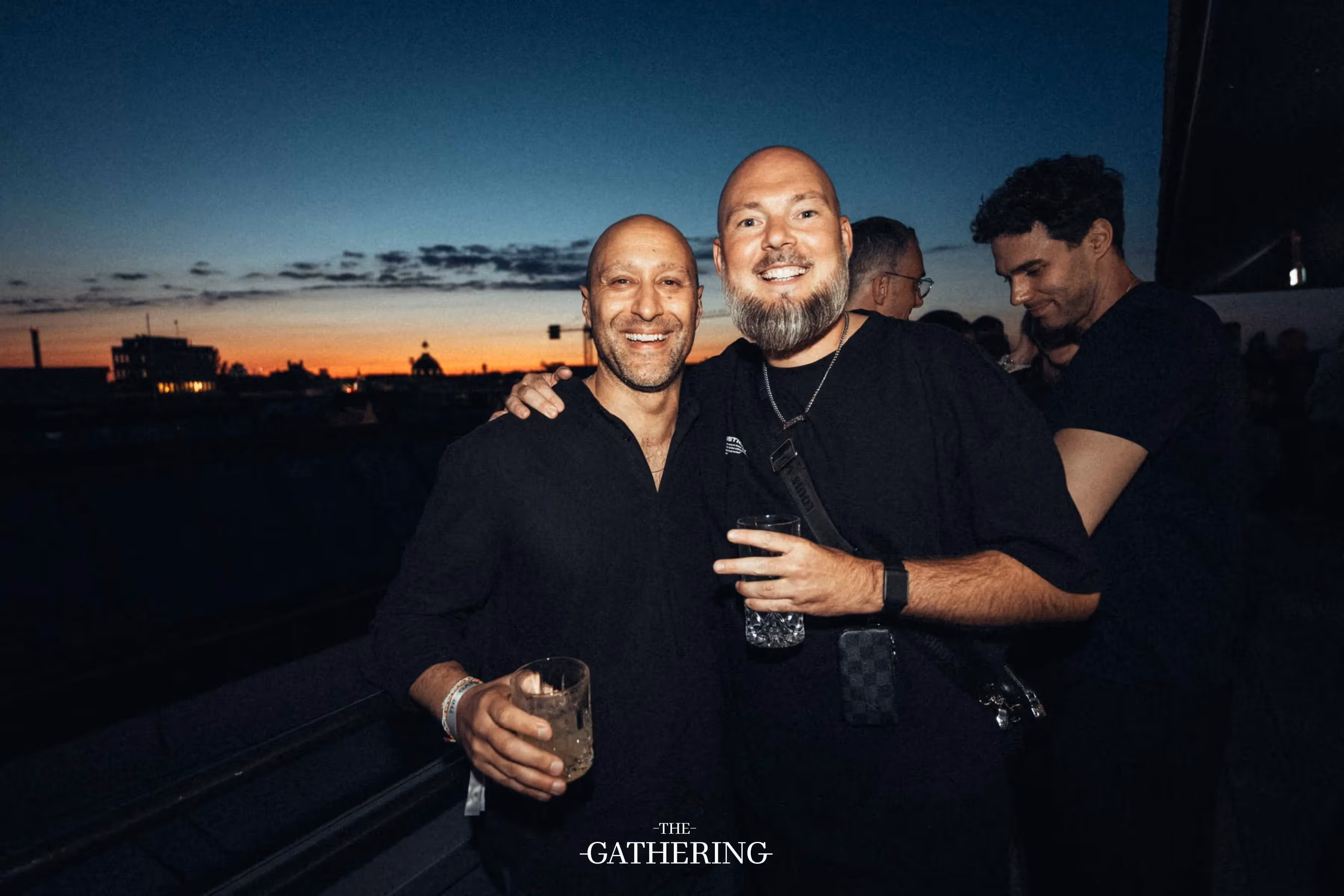 Crowd mingling with drinks at The Gathering hosted by Maison ACME