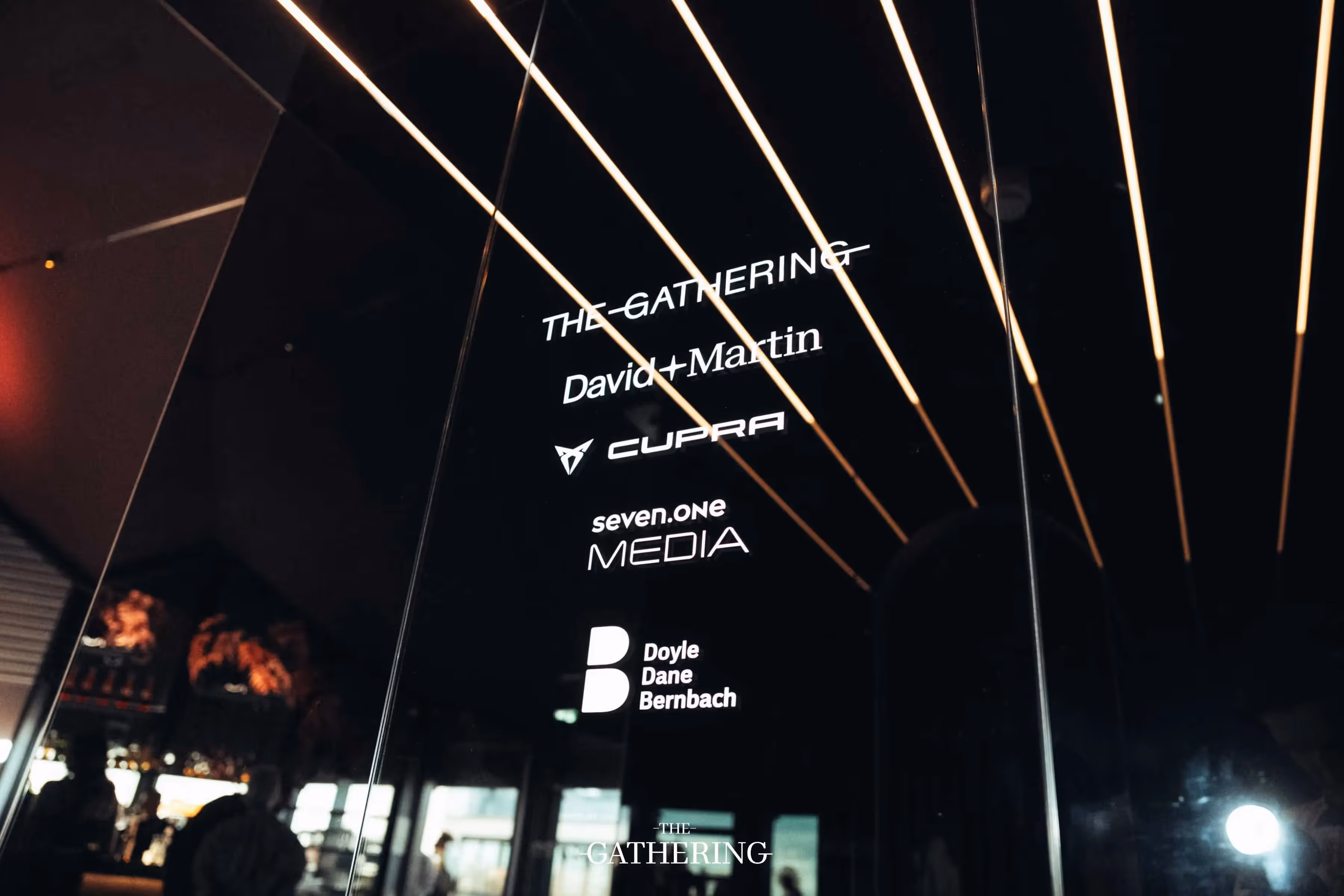 Lichtelemente auf dem The Gathering Event von Maison ACME
