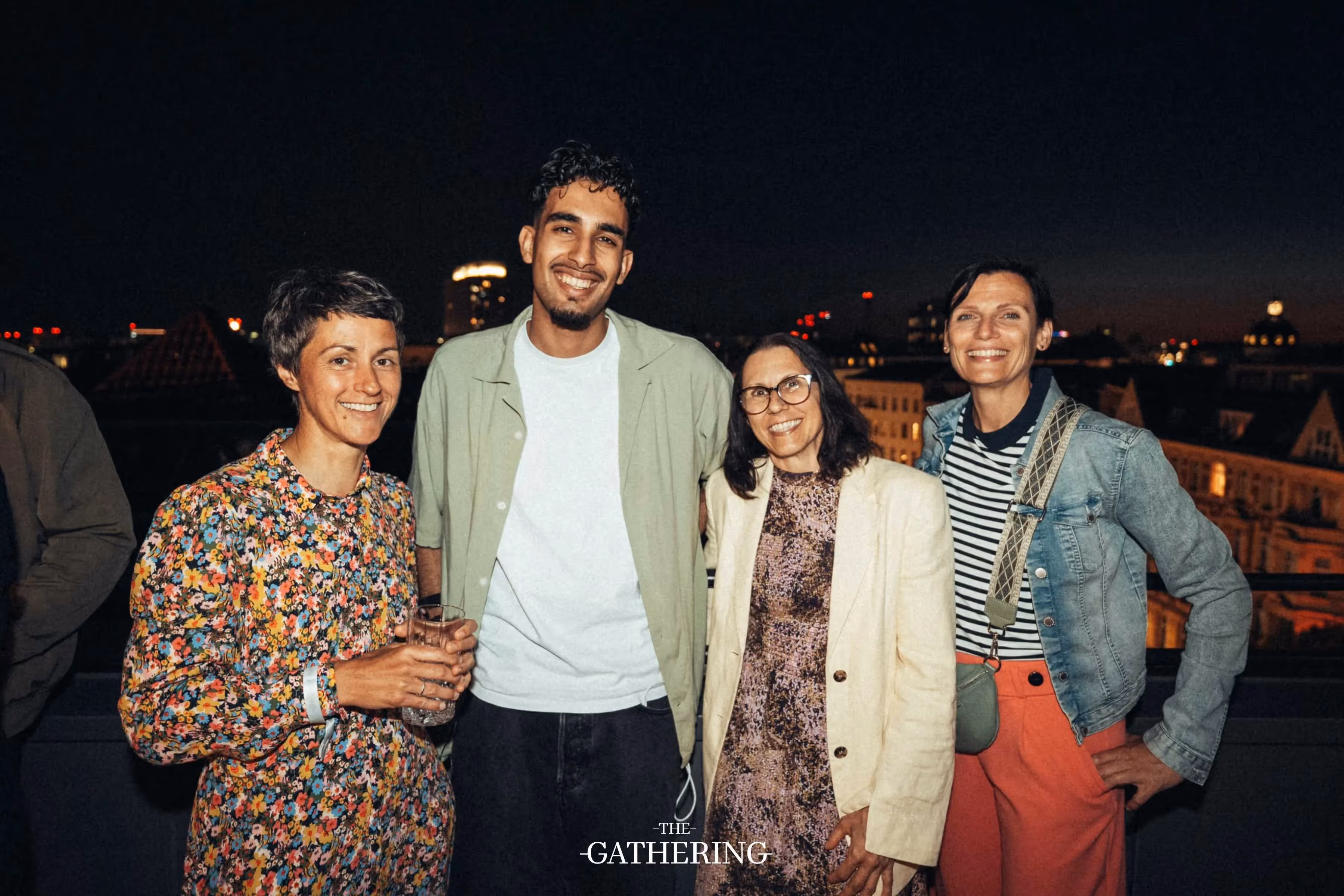 Crowd mingling with drinks at The Gathering hosted by Maison ACME
