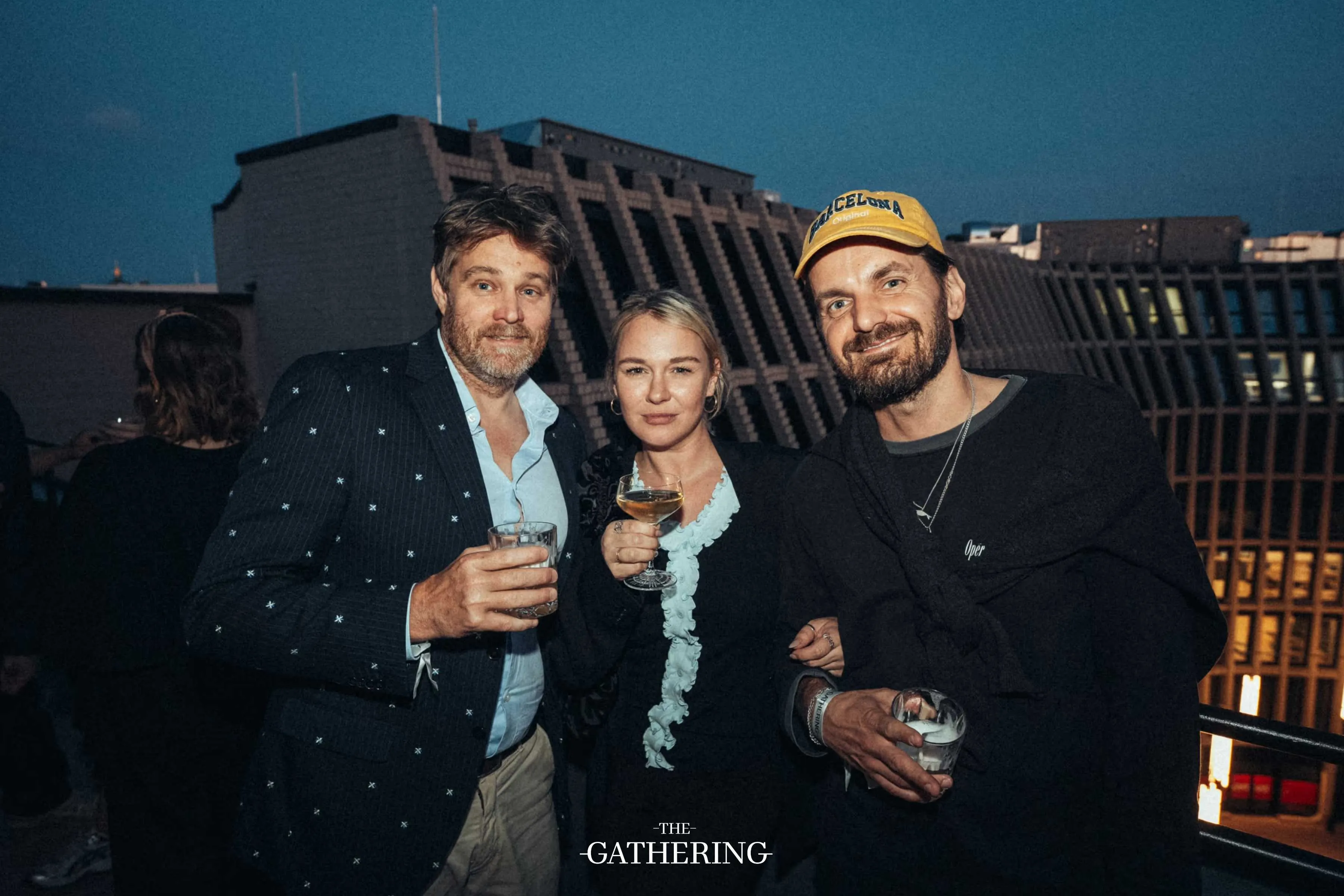 Crowd mingling with drinks at The Gathering hosted by Maison ACME