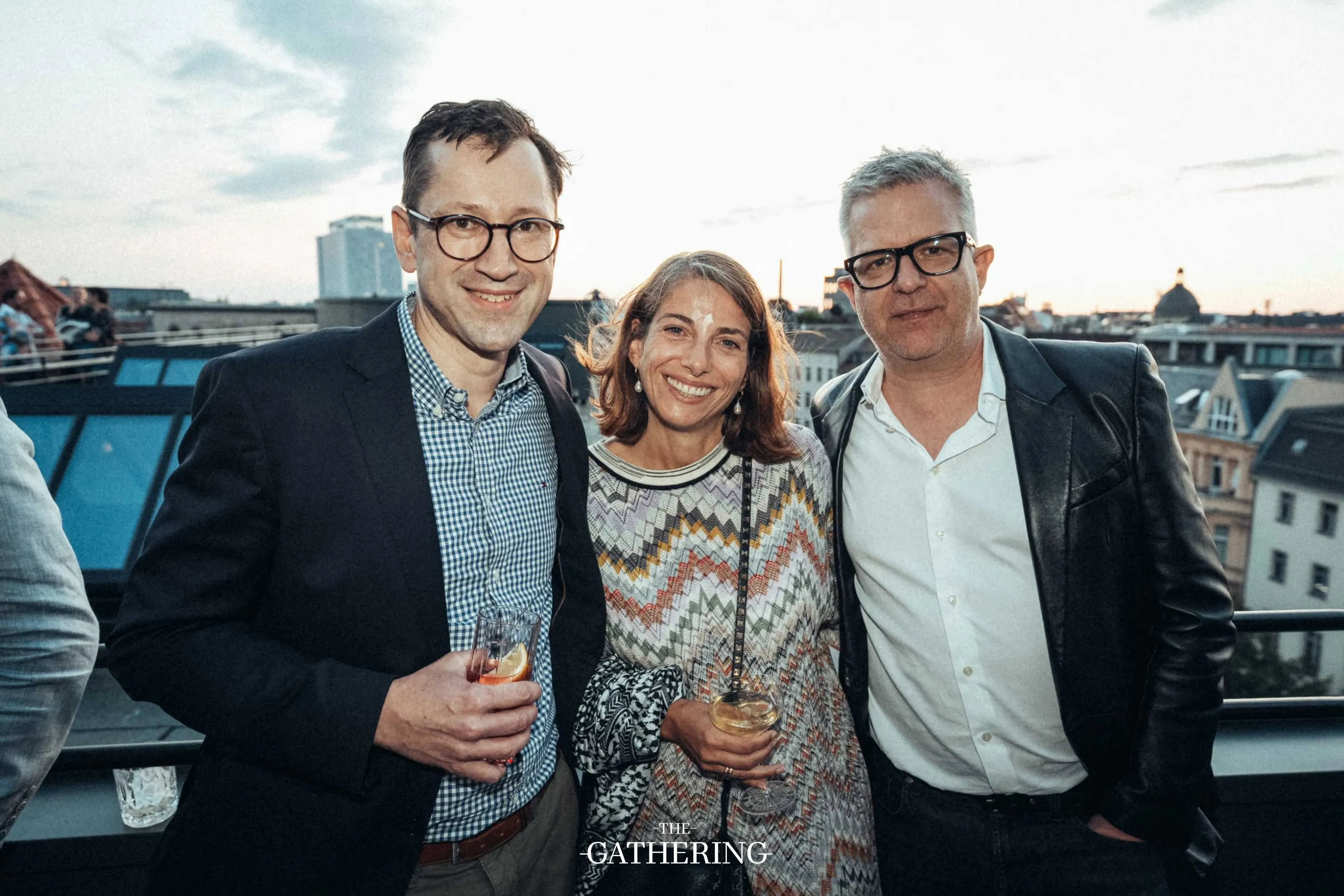 Crowd mingling with drinks at The Gathering hosted by Maison ACME