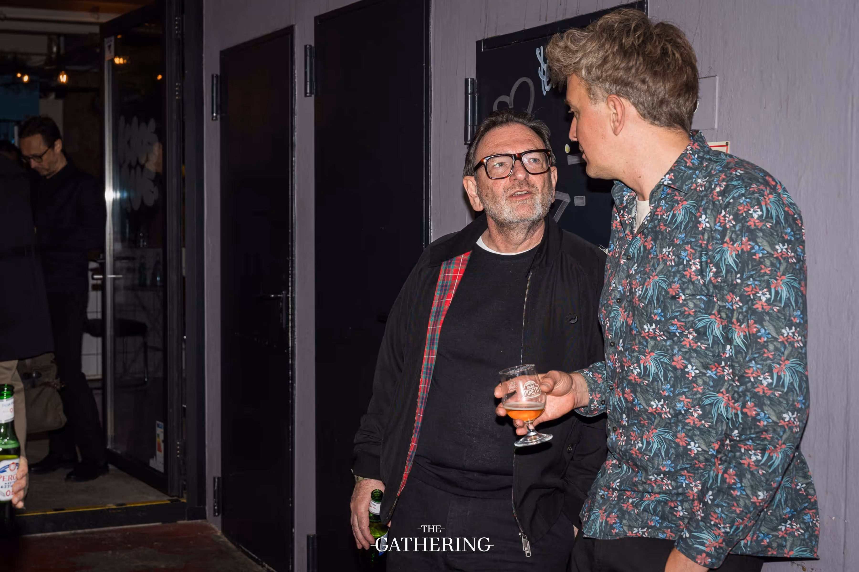 Crowd mingling with drinks at The Gathering hosted by Maison ACME