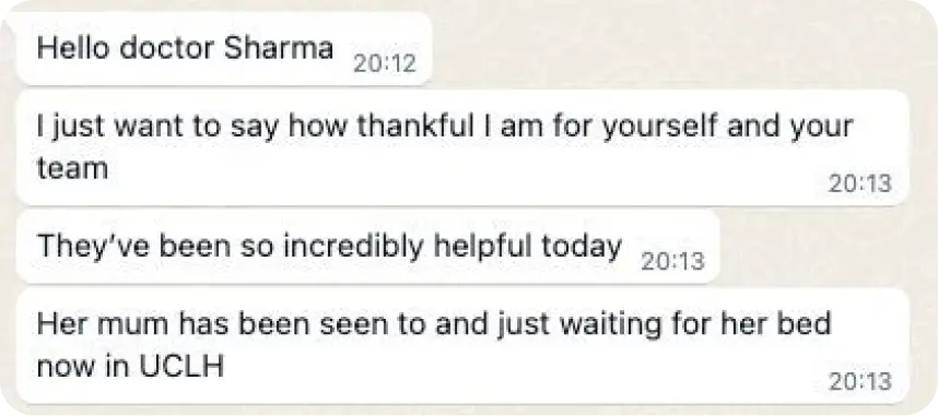 Whatsapp Message Screenshot