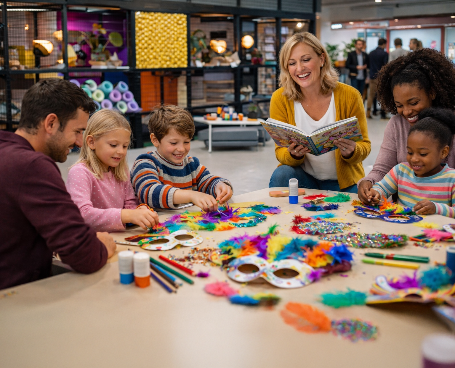 Bastelworkshop zur Karnevalszeit für Kinder im Kita- und Vorschulalter
