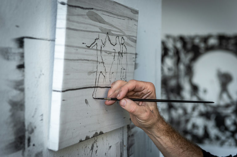 Andrey Klassen in seinem Atelier