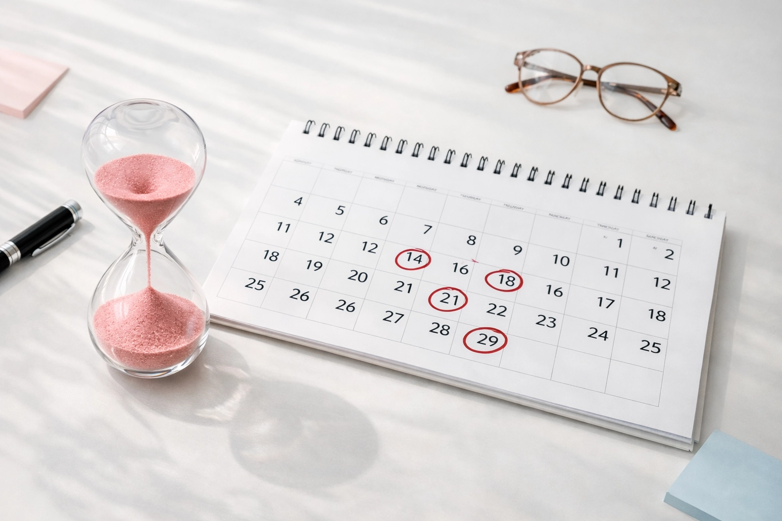 TRF deadline calendar with hourglass showing limited time to claim tax facility