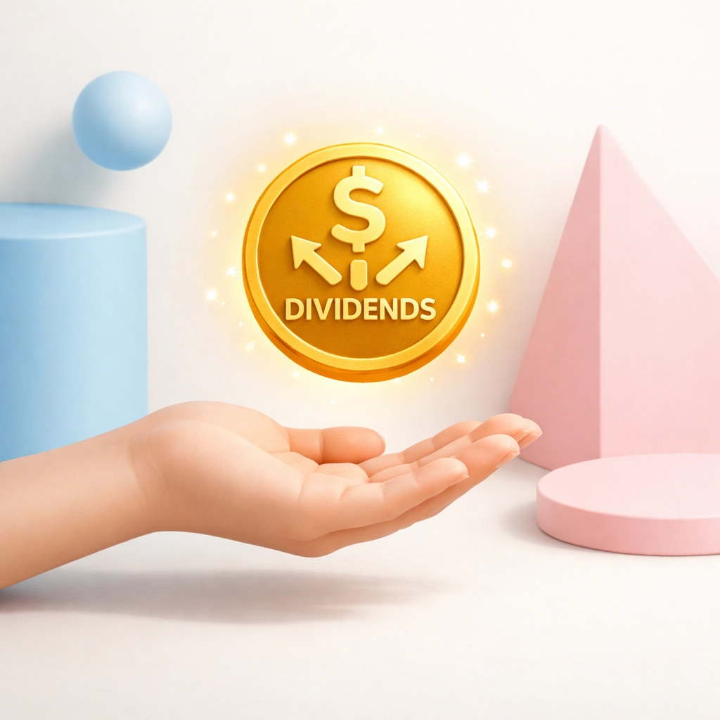 Golden coin representing tax-free UK dividends under disregarded income rules