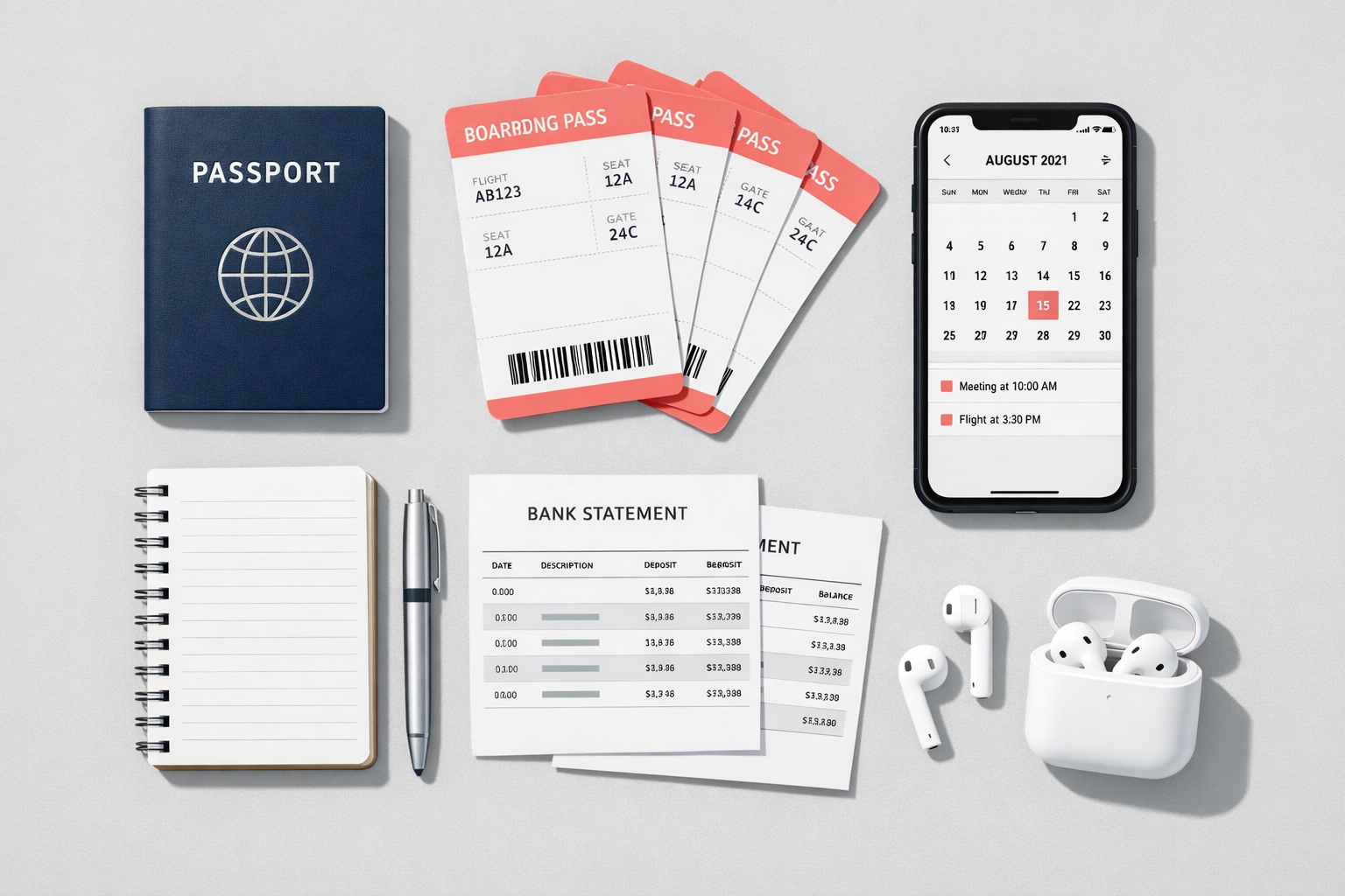 Travel documents and boarding passes for UK tax residency proof