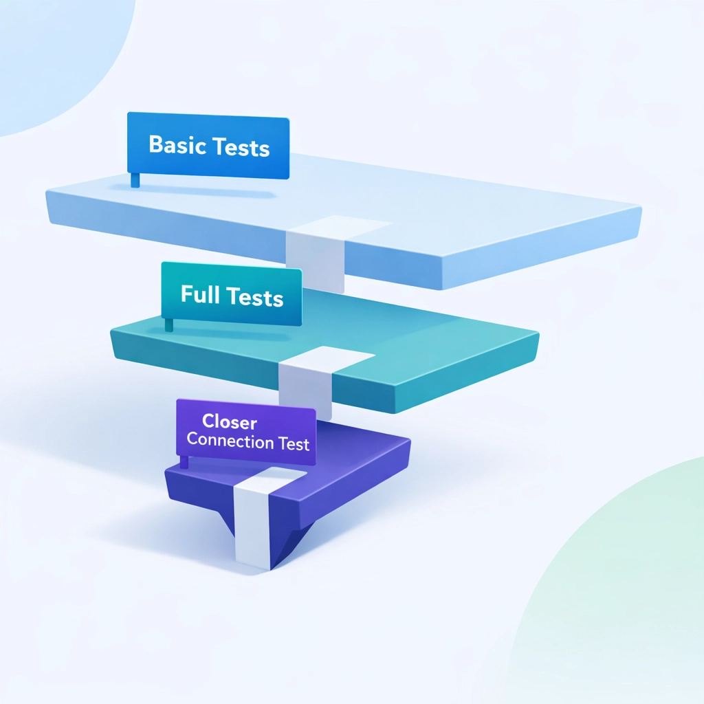 Three-tier Statutory Residence Test structure diagram for UK tax residency determination