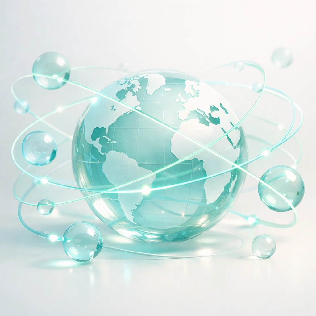 Global network representing HMRC's data sharing and tracking of offshore rental income.