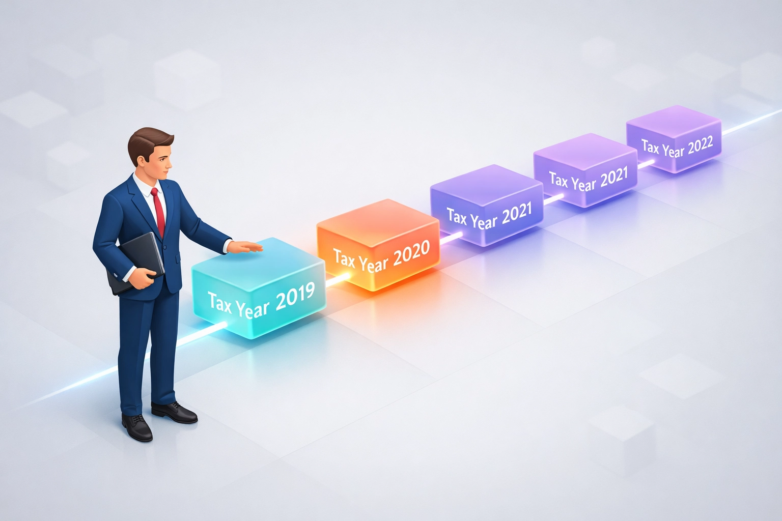 Calculating the look-back period for tax years in an HMRC Let Property Campaign disclosure.