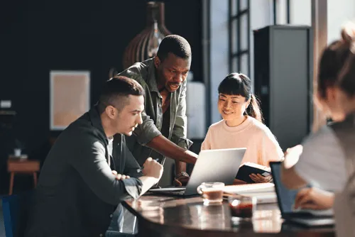 Photo of colleagues collaborating