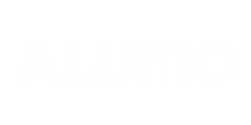 Alumo logo in white
