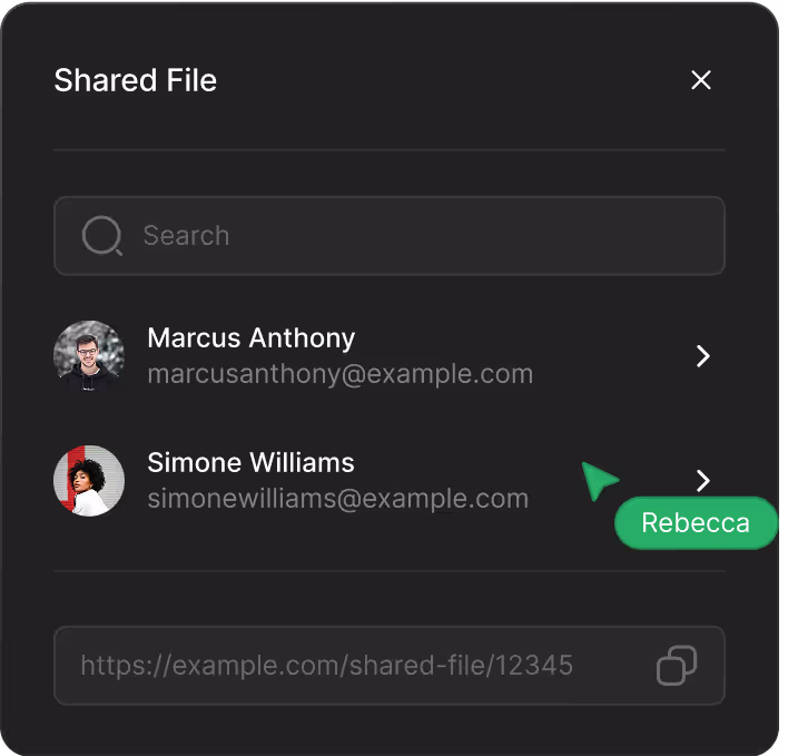 A feature of the product