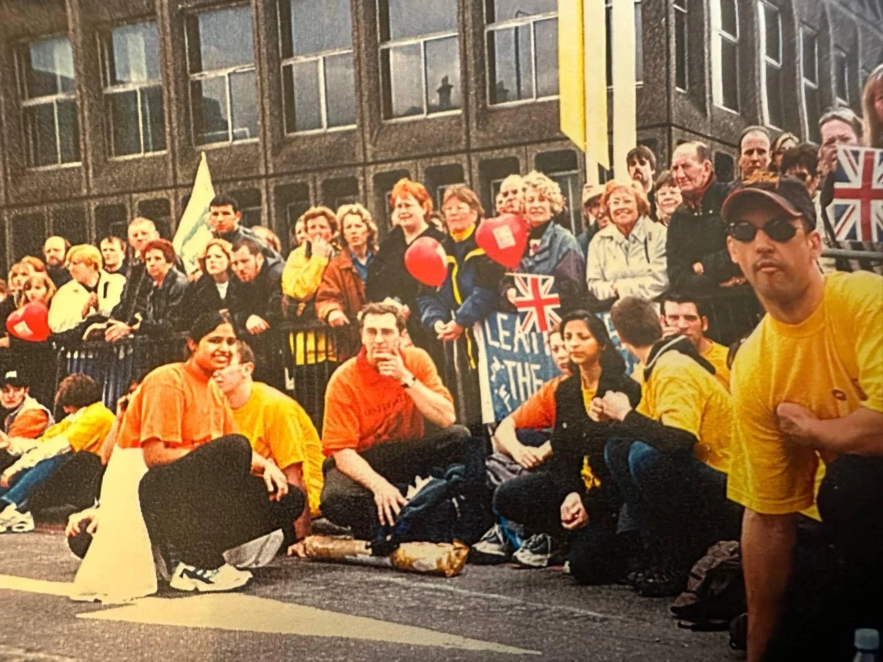 Dr Minha Rajput-Ray with the first osteopathic medical team at the London Marathon, 2000