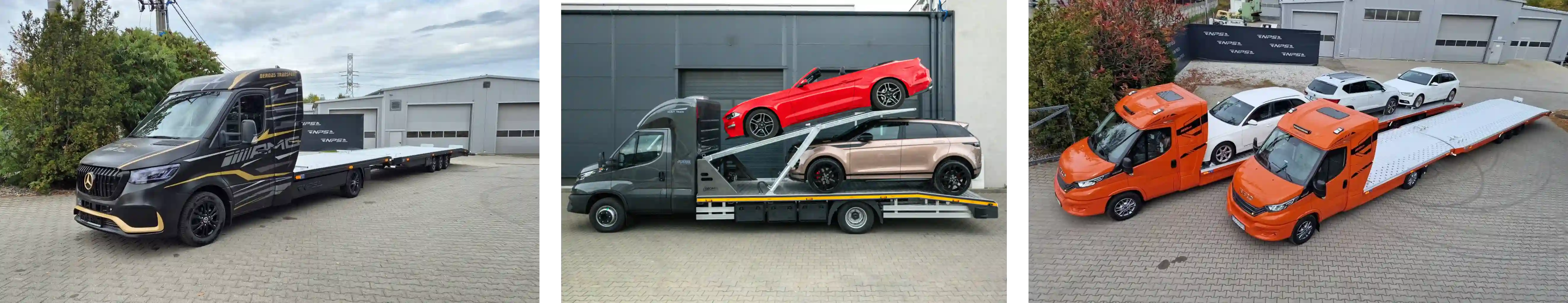 Diverse oprijwagens Roefs Trailers