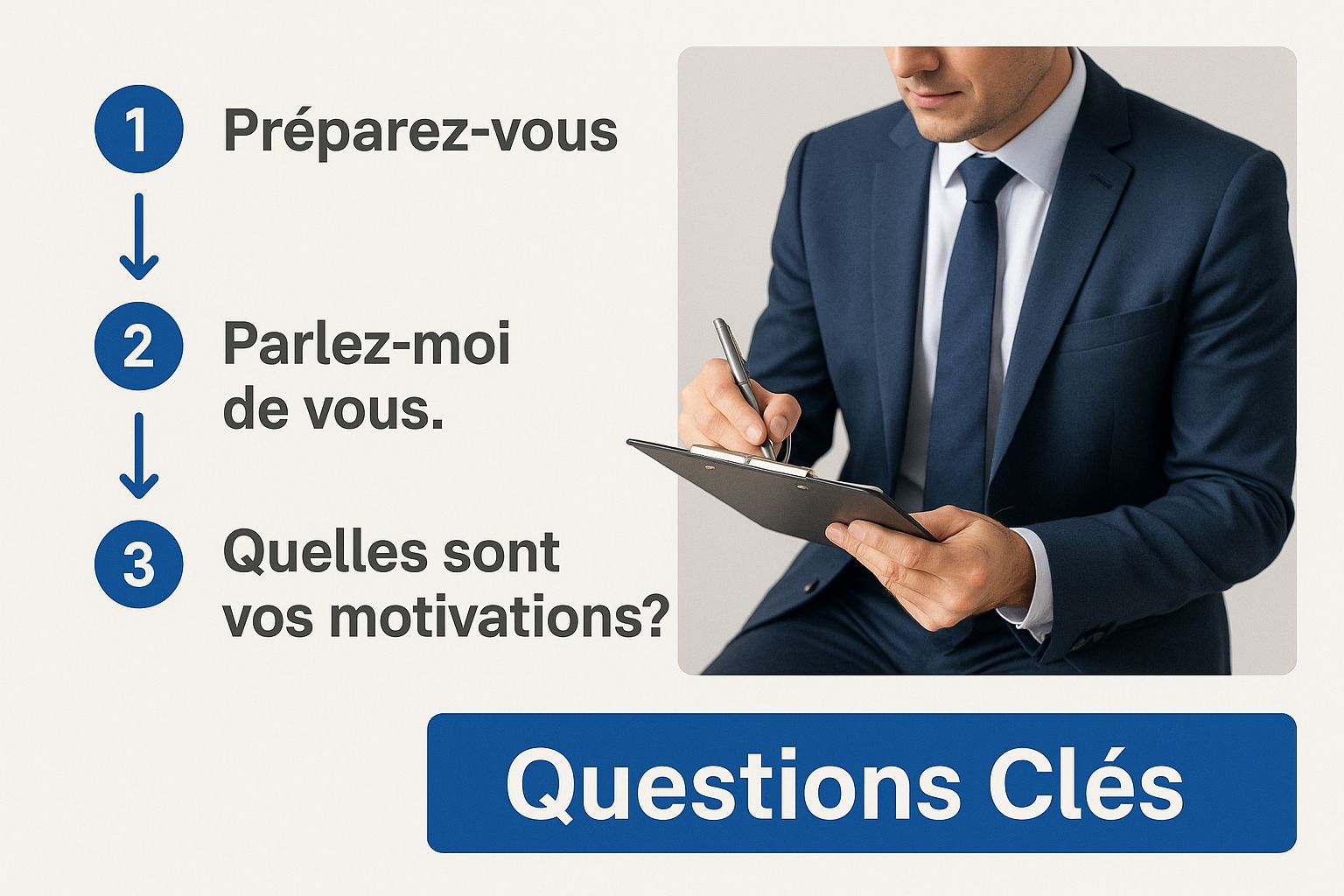 Infographic about mener un entretien d'embauche