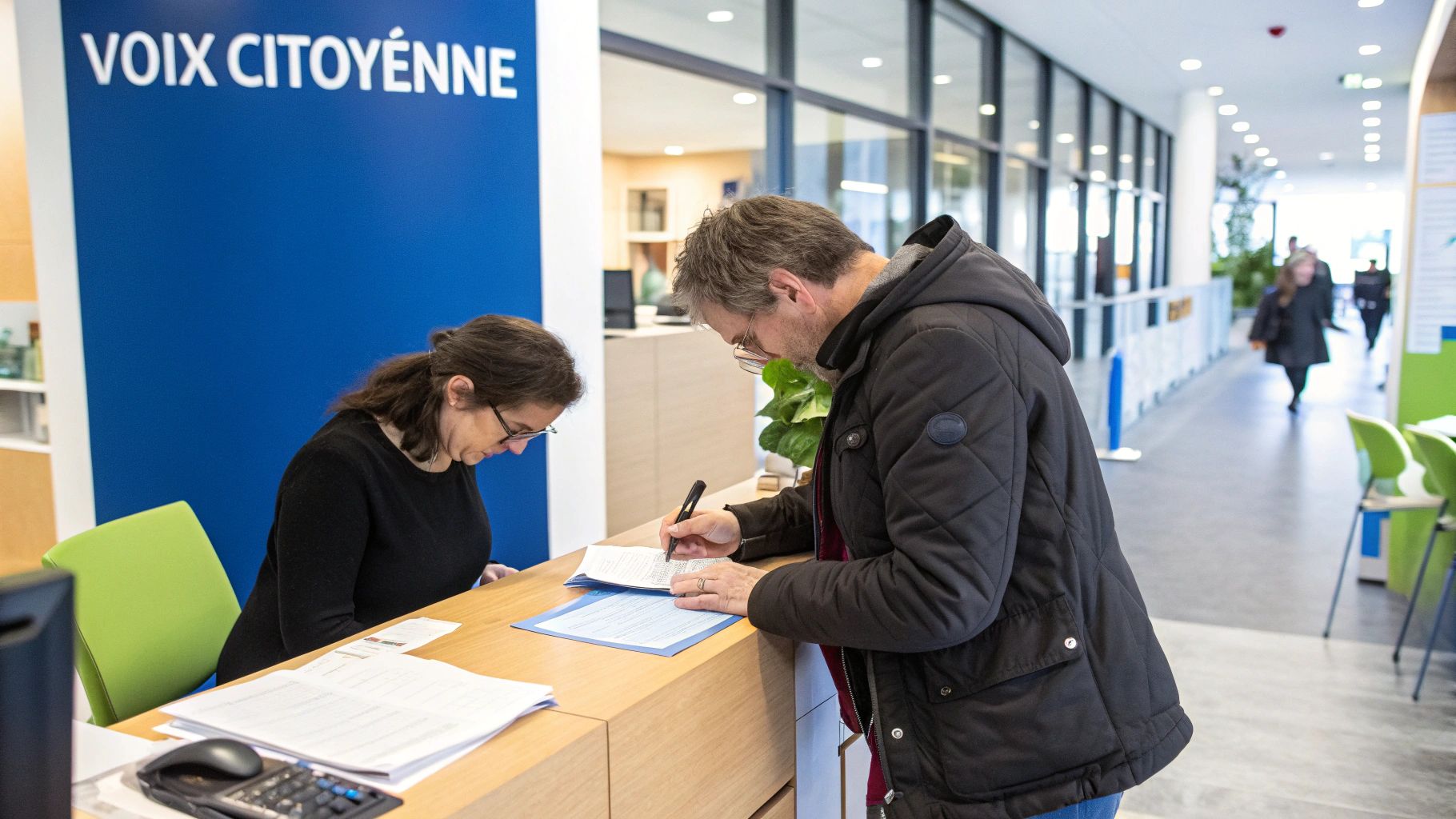 Photographie d'un client mystère notant ses observations dans un café, illustrant l'analyse discrète de l'expérience client.