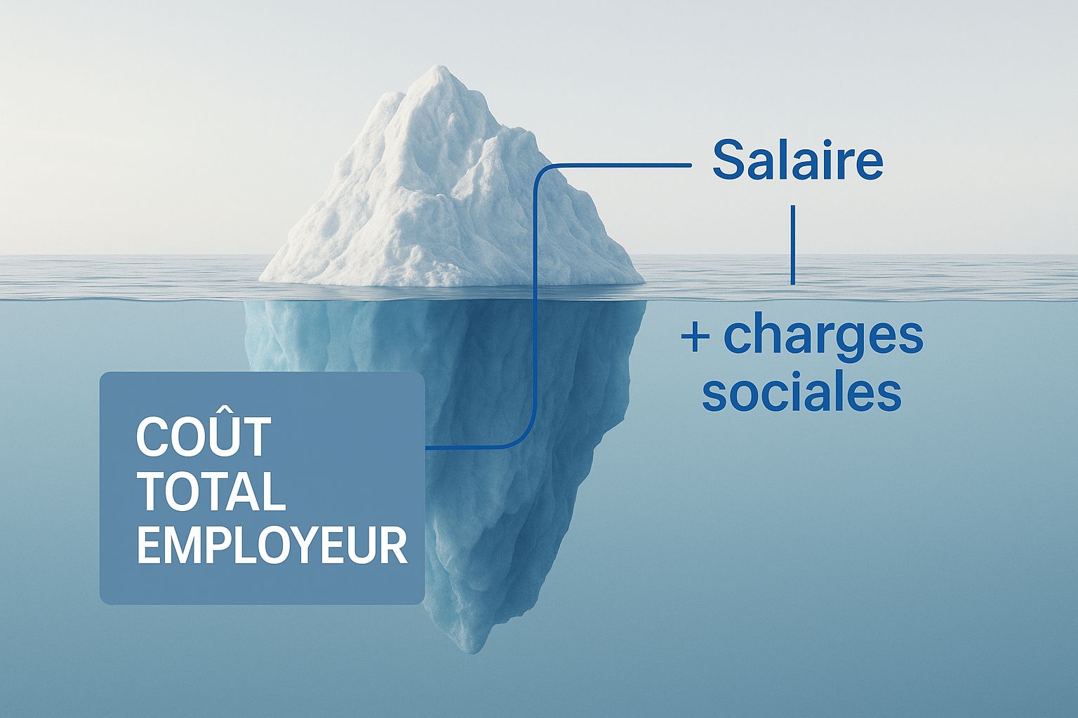 Infographic about cout d'un salarié pour une entreprise