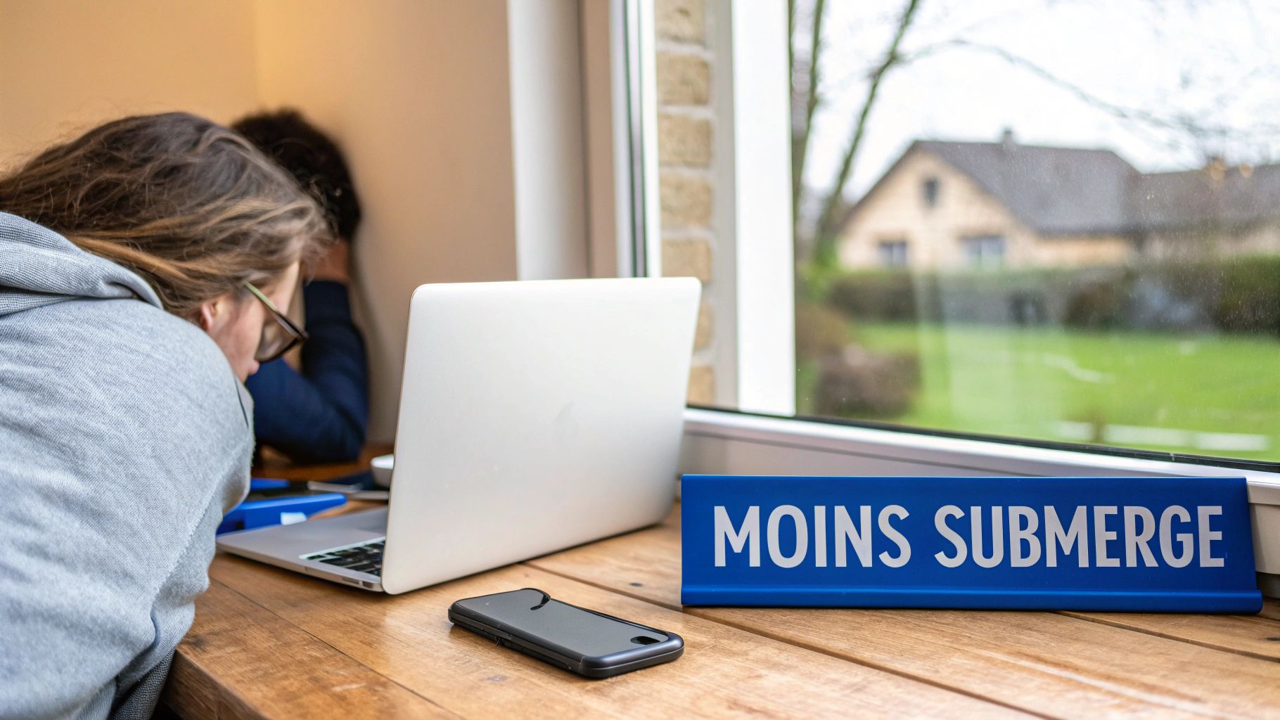 Personne organisant des post-it sur un mur de verre, symbolisant la gestion des priorités.