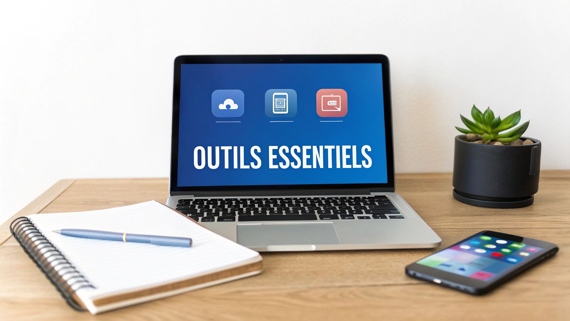 Femme utilisant des outils numériques sur son ordinateur portable dans un espace de travail lumineux