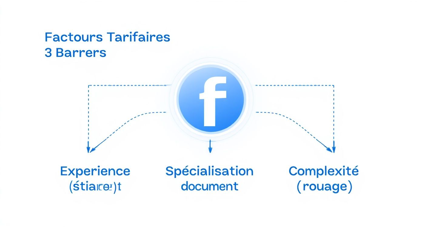 Infographic about tarif secrétaire indépendante