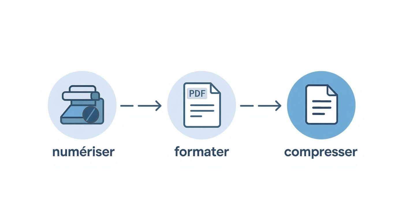 Infographic about comment envoyer des documents scannés par mail