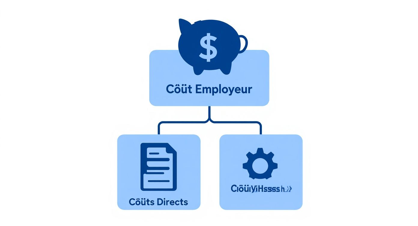 Infographic about cout d un salarié pour une entreprise