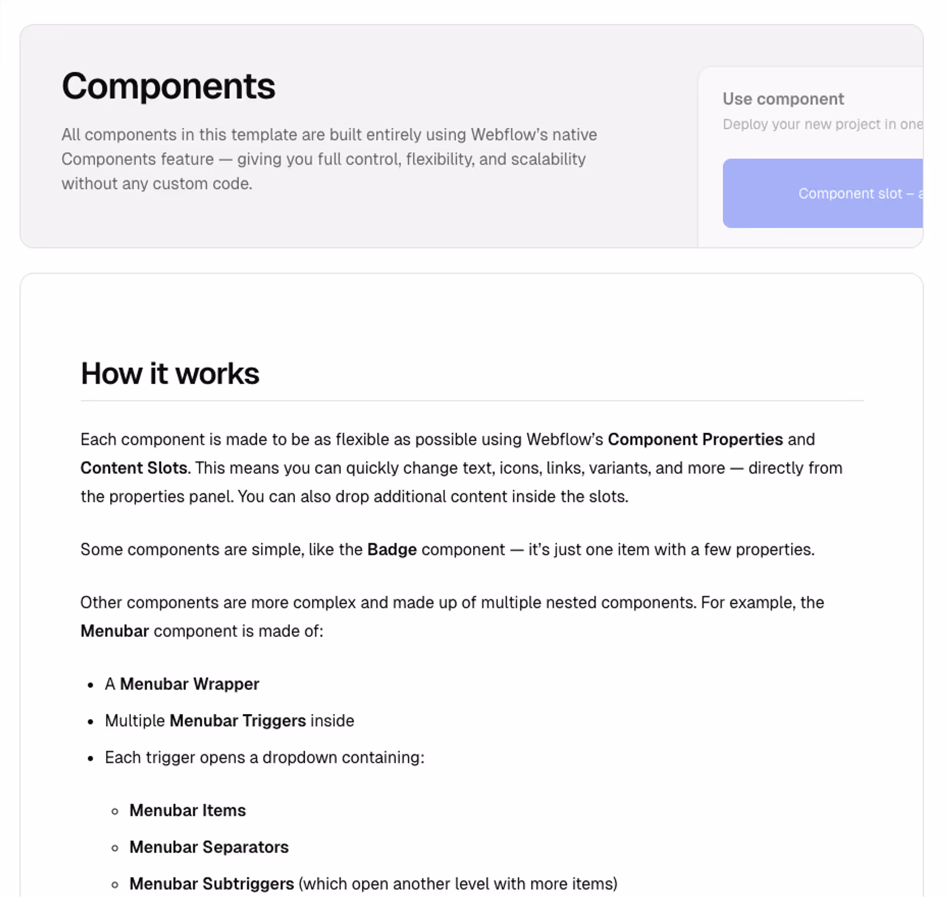Visual screenshot of DashKit's components documentation
