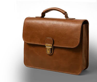 a leather briefcase for consultants