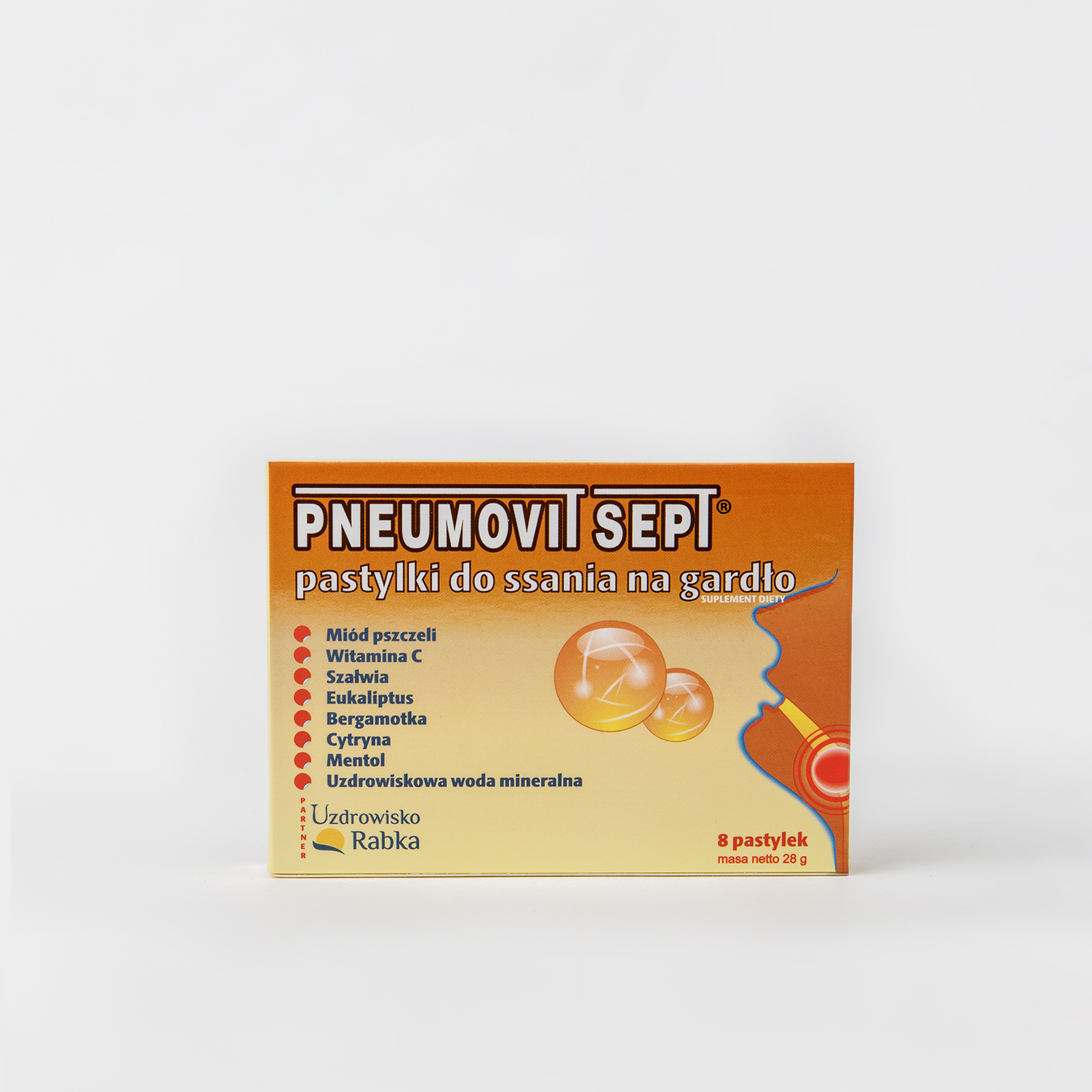 Pneumovit Sept pastylki do ssania na gardło - Gorvita