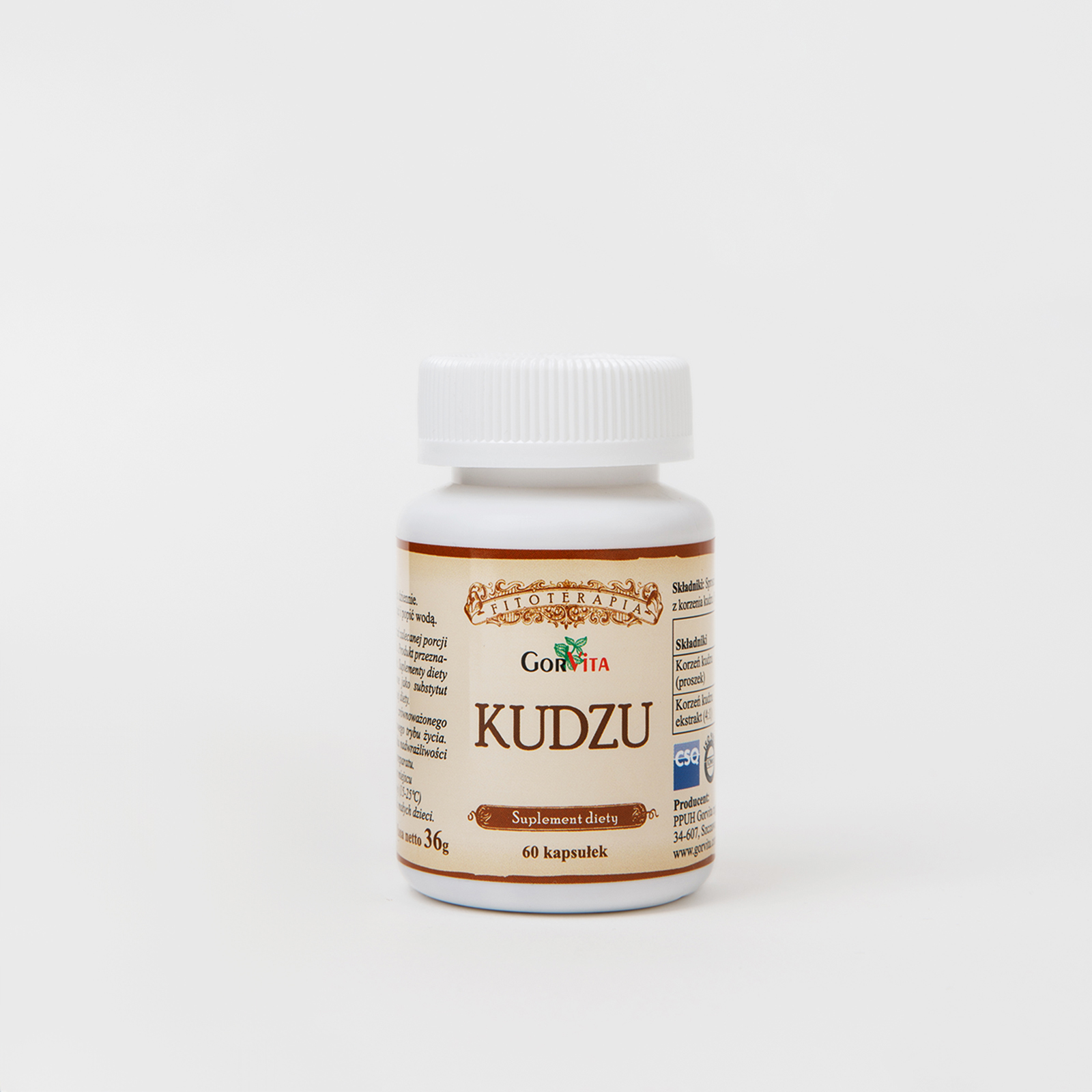 Suplement diety Kudzu Gorvita z czystym wyciągiem z Pueraria Lobata