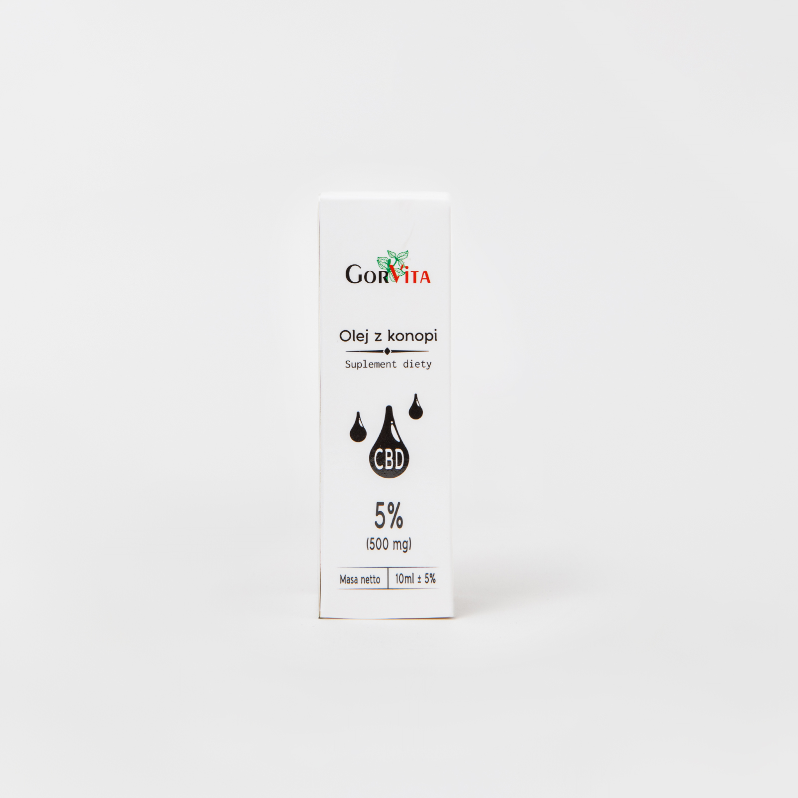 Olej z konopi CBD 5% Gorvita — korzystnie wpływa na skórę i układ sercowo-naczyniowy