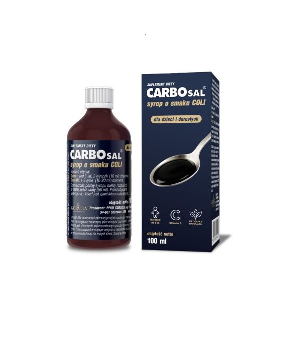 CARBOSAL syrop Gorvita z czarną jagodą – wsparcie żołądka i jelit