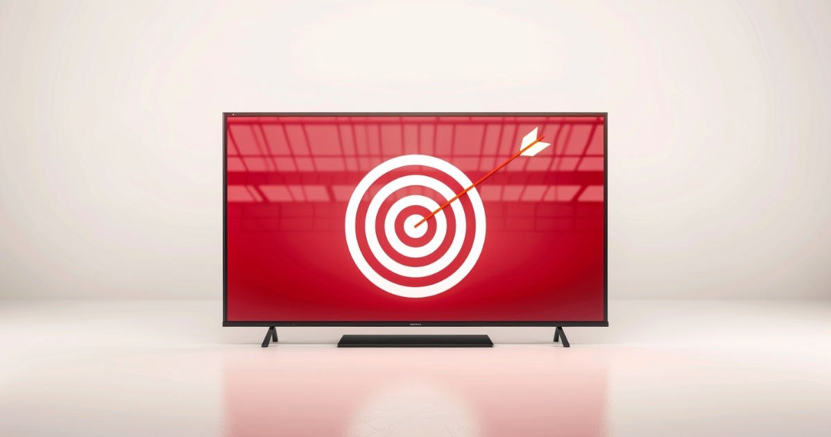 a targeted tv screen