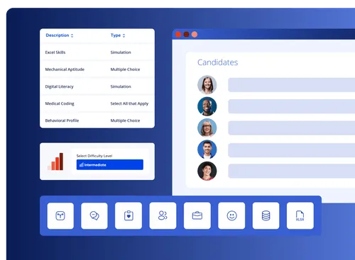 eSkill Pre-Employment assessment applicant profile graphic