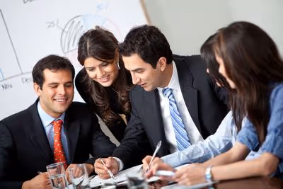 business everyone engaged
