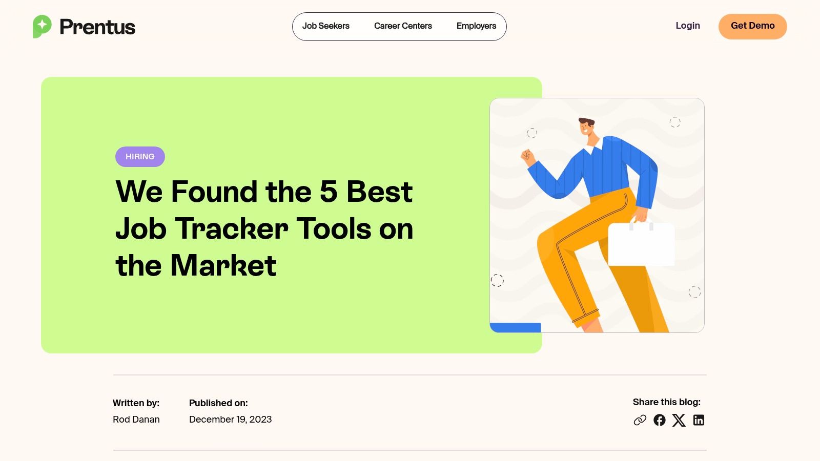 Prentus – Job Tracker Tool