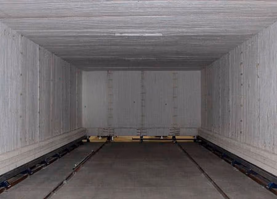 Ceramic fiber furnace lining