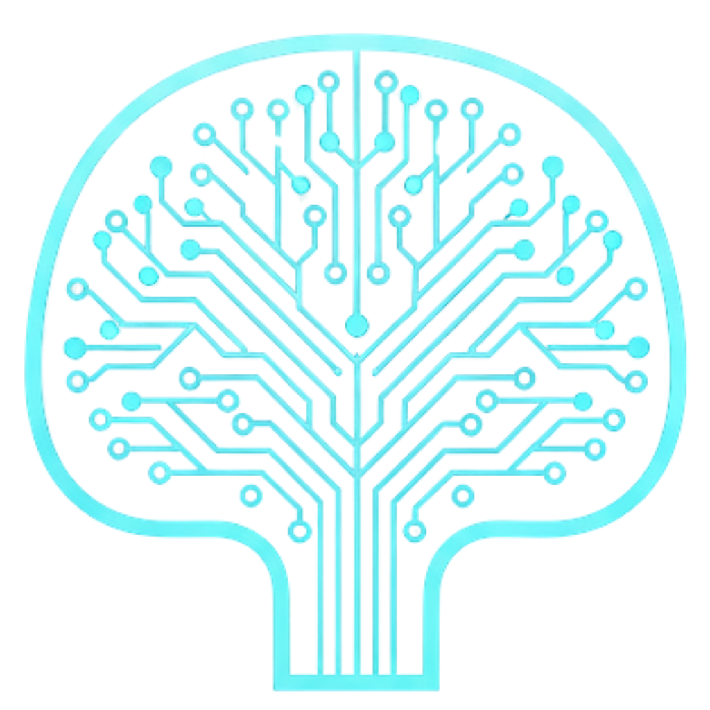 Colorful abstract low-poly 3D shapes on a rectangular white platform against a dark background.