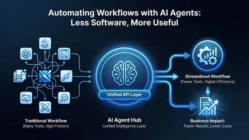 Automating Workflows with AI Agents: Less Software, More Useful
