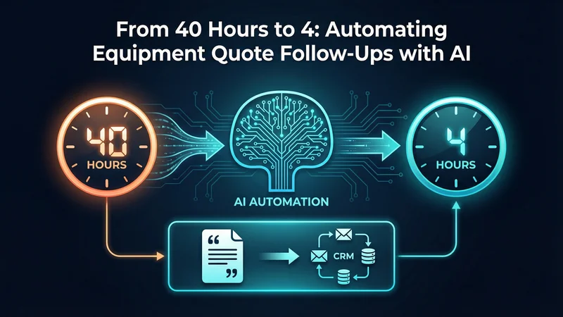 From 40 Hours to 4: Automating Equipment Quote Follow-Ups with AI