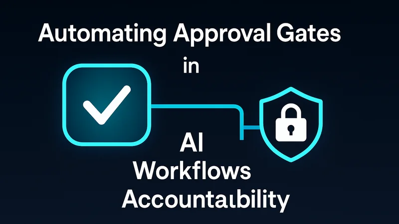 Automating Approval Gates in AI Workflows: Accountability on a