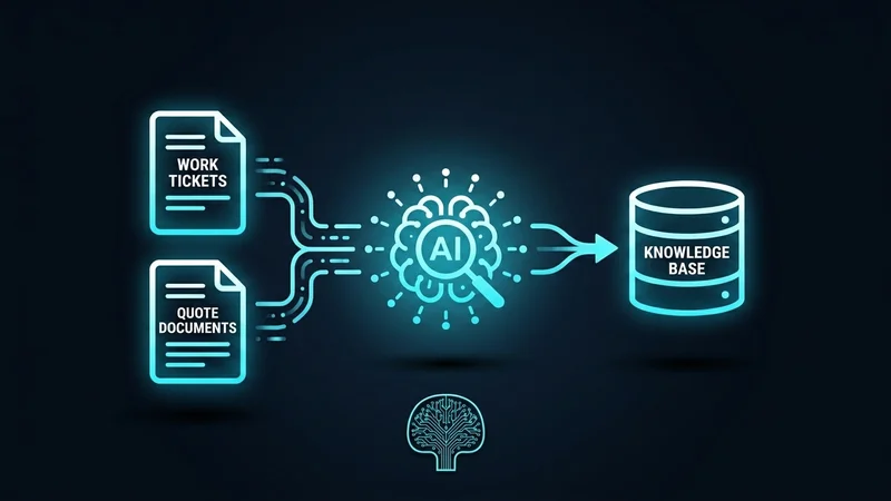 AI Search for Old Work Tickets and Quote Documents: