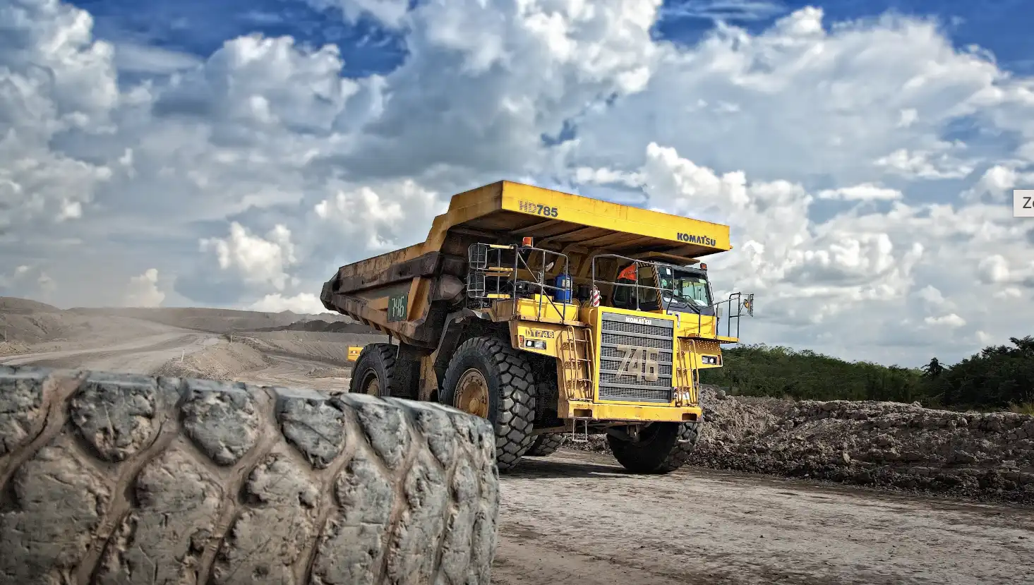 Construction dump truck